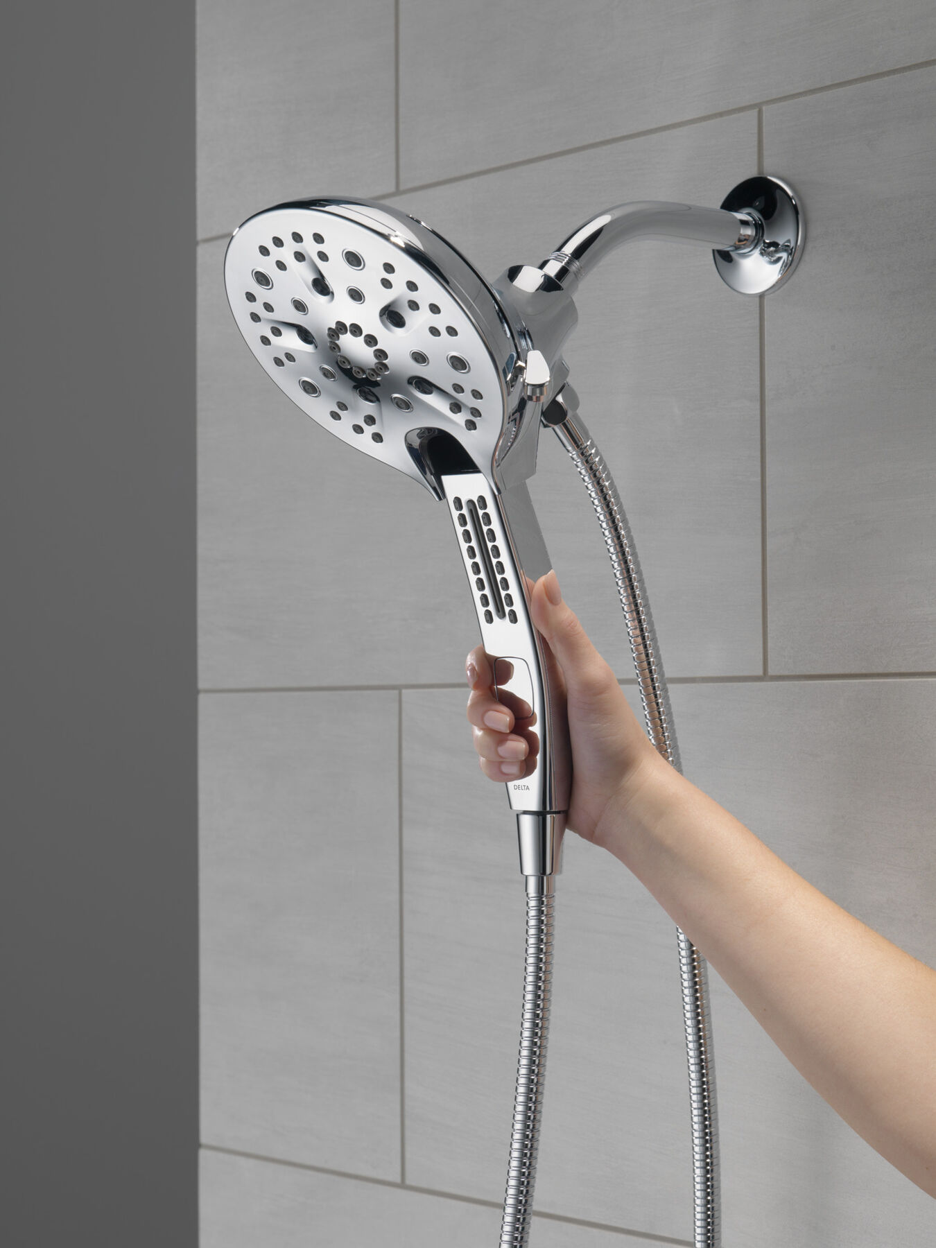 In2ition&reg; H<sub>2</sub>Okinetic&reg; 5-Setting Two-in-One Shower